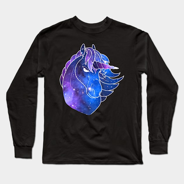 Galacticorn Long Sleeve T-Shirt by kickingshoes